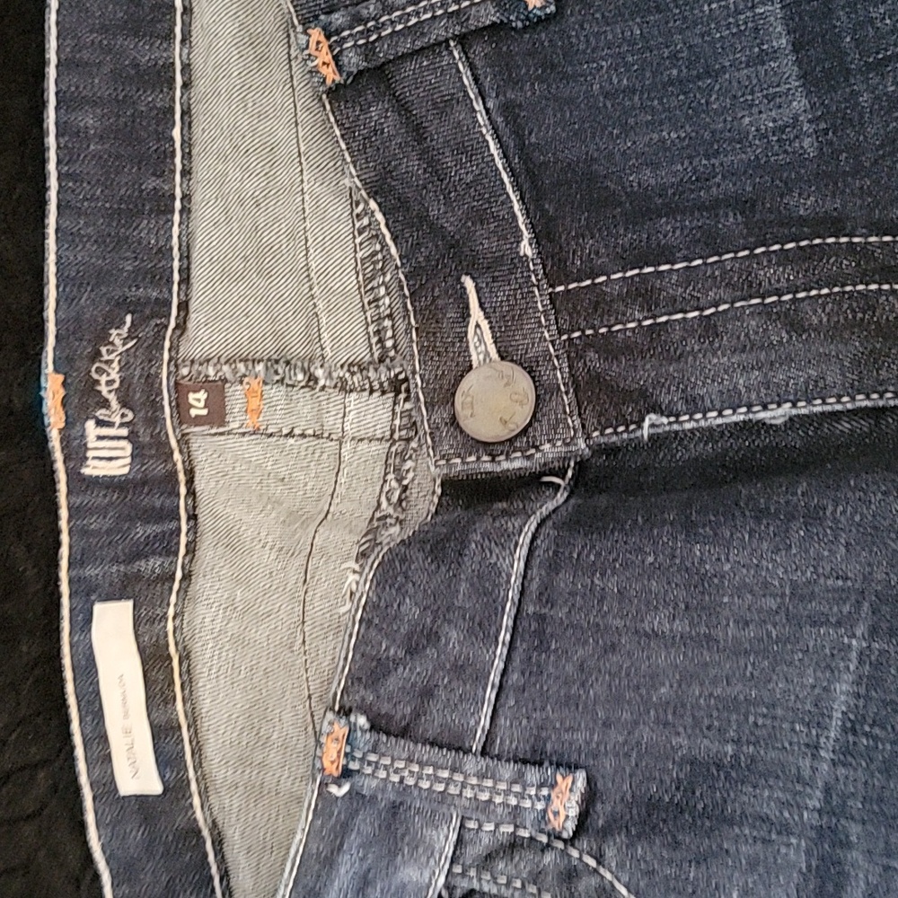 KUT FROM THE KLOTH Natalie Mid Rise Bermuda Shorts size 14